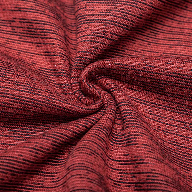 100% Poly CD Heather Peached Single Jersey